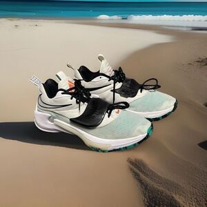 Nike Zoom Freak 3 Men's White/Teal Sneakers Size 12